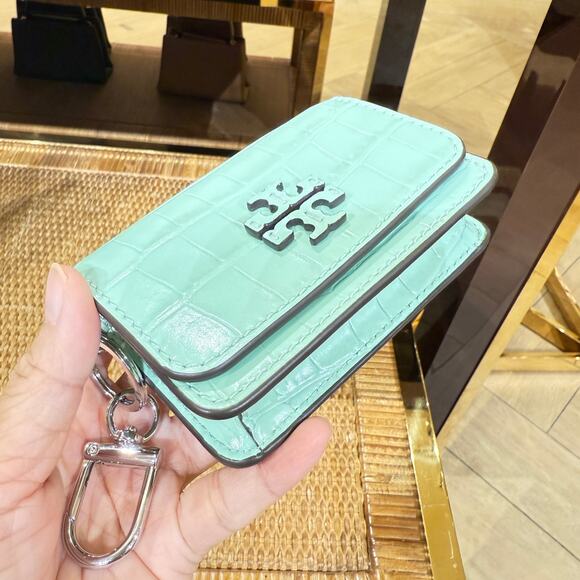 Tory Burch Thea Flap Card Case 171689 In Northern Lights - Picture 5 of 7